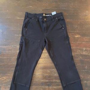 Carhartt Straight Leg Work Pants in Black
